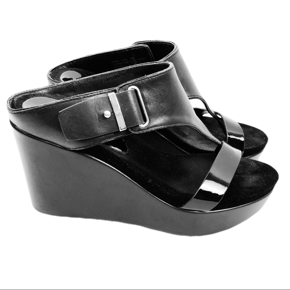 Donald J. Pliner T-Strap Wedge Heels